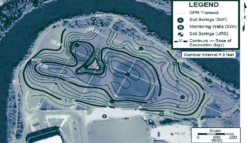 Figure 3. Sample depth contours from the Fairbanks 