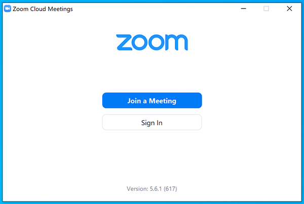 Zoom join meeting screen