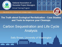 Carbon Sequestration and Life Cycle Analysis