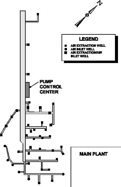 Figure 4. SVE System Well Location Plan
