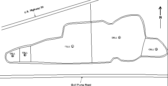 Figure 2. French Ltd. Lagoon and Bioremediation Treatment Cell Configuration