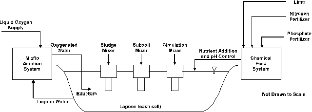 Figure 4. French Ltd. Lagoon Treatment Process Flow Diagram