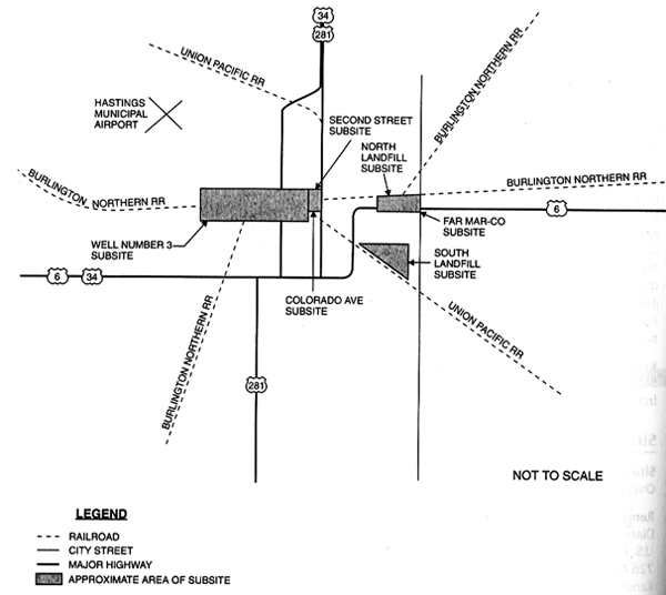 Figure 2. Hastings Groundwater Contamination Site