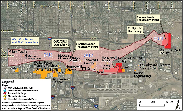 Motorola 52nd St Superfund site groundwater plume as of 2010.