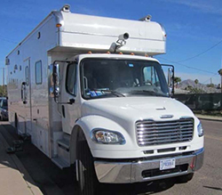 EPA TAGA mobile laboratory operating at the Motorola site.